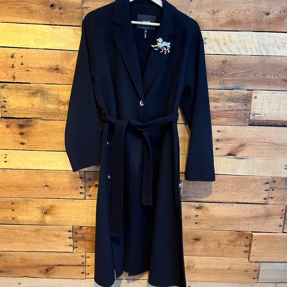 Maje wool coat with belt size 38 - Picture 1 of 5
